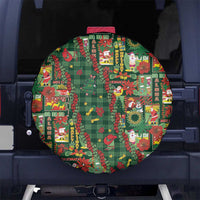 Mele Kalikimaka Pakalana Pikake Lei Spare Tire Cover Hawaiian Rodeo Paniolo Ulaula Palaka LT9 No hole Red - Polynesian Pride