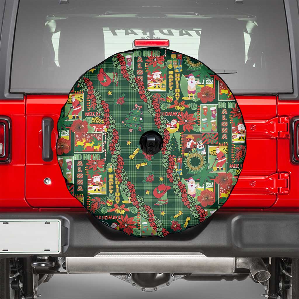 Mele Kalikimaka Pakalana Pikake Lei Spare Tire Cover Hawaiian Rodeo Paniolo Ulaula Palaka LT9 - Polynesian Pride