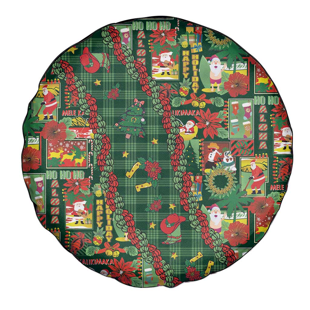 Mele Kalikimaka Pakalana Pikake Lei Spare Tire Cover Hawaiian Rodeo Paniolo Ulaula Palaka LT9 - Polynesian Pride