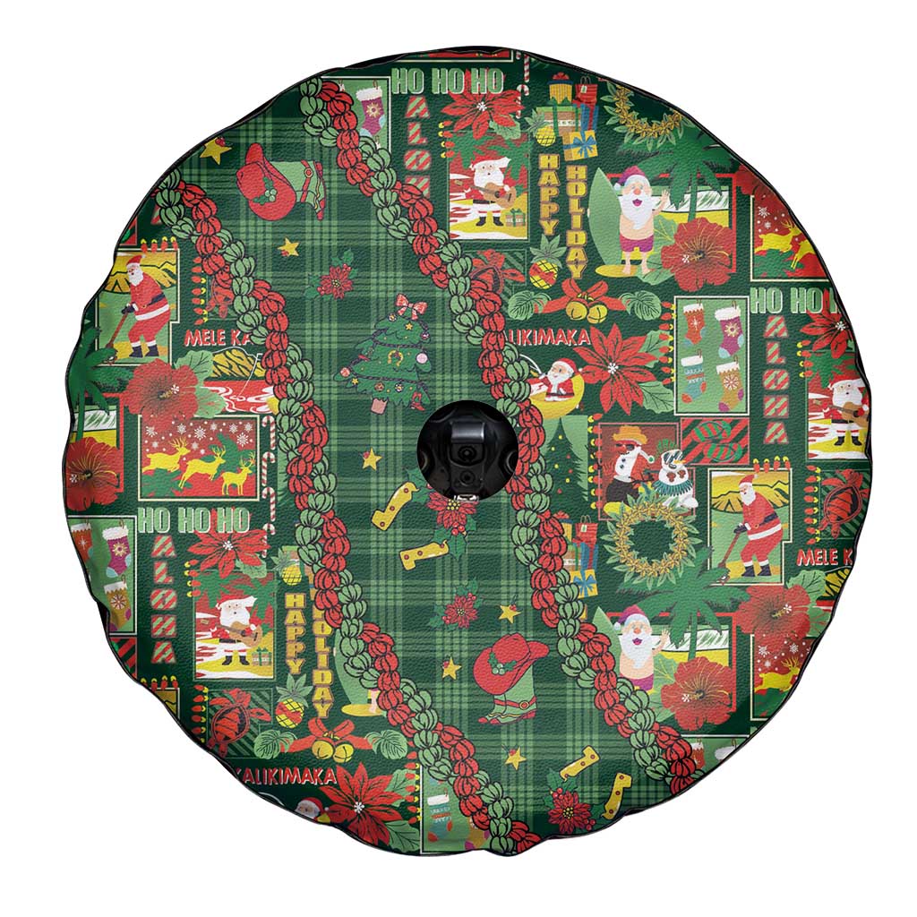 Mele Kalikimaka Pakalana Pikake Lei Spare Tire Cover Hawaiian Rodeo Paniolo Ulaula Palaka LT9 - Polynesian Pride