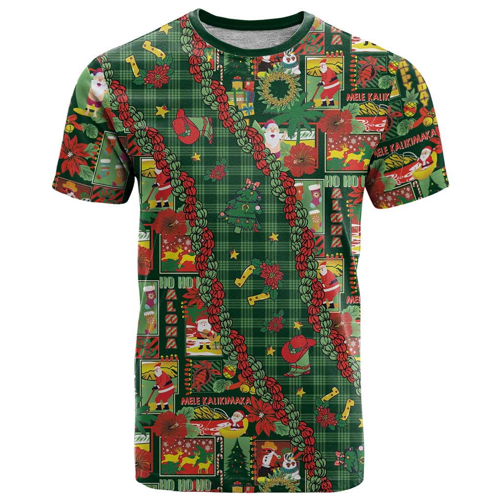 Mele Kalikimaka Pakalana Pikake Lei T Shirt Hawaiian Rodeo Paniolo Ulaula Palaka LT9 Red - Polynesian Pride