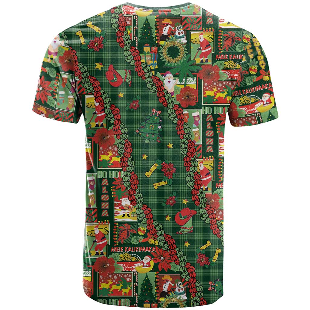 Mele Kalikimaka Pakalana Pikake Lei T Shirt Hawaiian Rodeo Paniolo Ulaula Palaka LT9 - Polynesian Pride