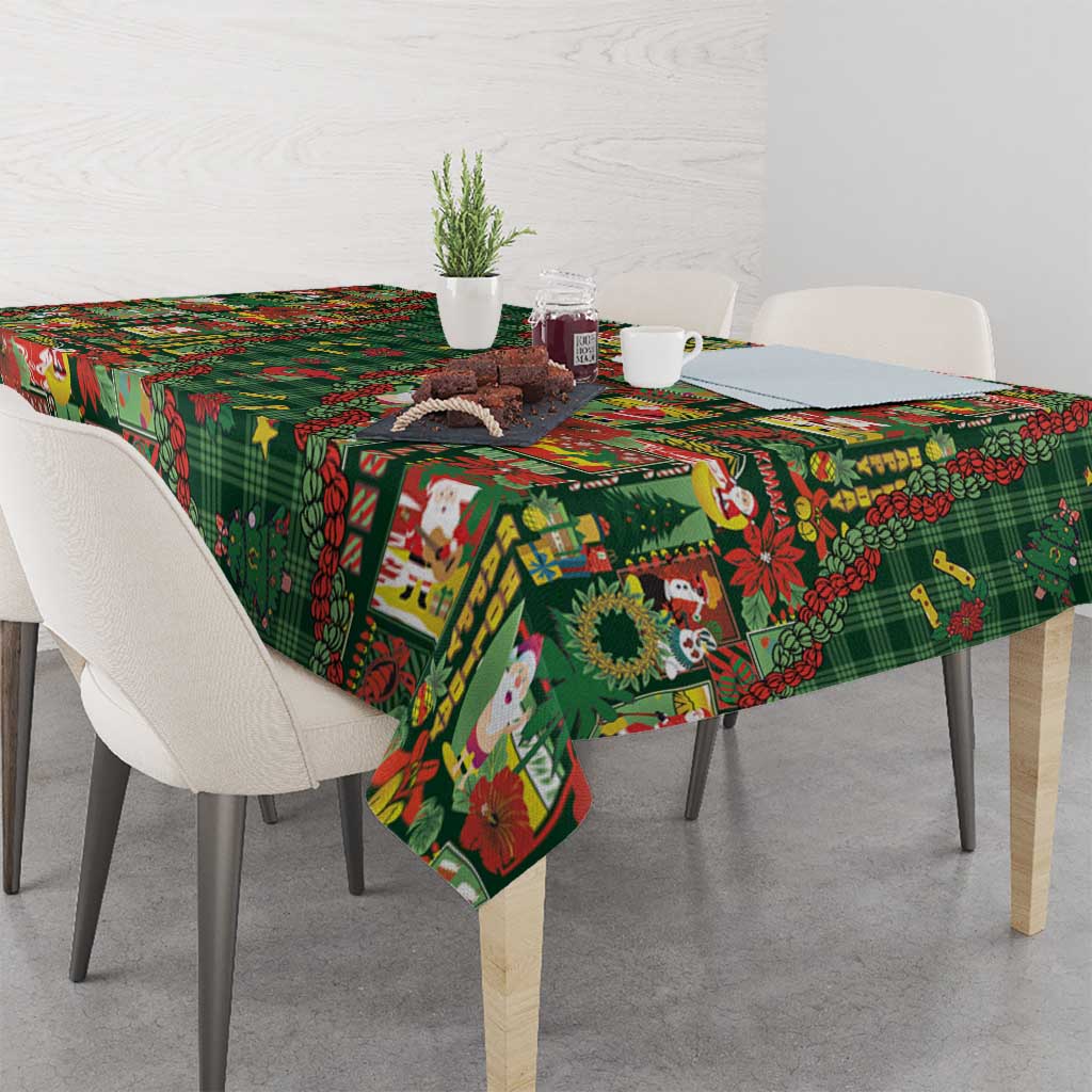 Mele Kalikimaka Pakalana Pikake Lei Tablecloth Hawaiian Rodeo Paniolo Ulaula Palaka - Polynesian Pride