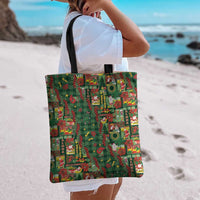 Mele Kalikimaka Pakalana Pikake Lei Tote Bag Hawaiian Rodeo Paniolo Ulaula Palaka LT9 - Polynesian Pride