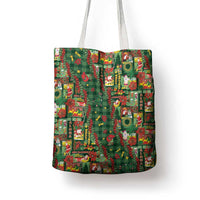 Mele Kalikimaka Pakalana Pikake Lei Tote Bag Hawaiian Rodeo Paniolo Ulaula Palaka LT9 - Polynesian Pride