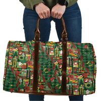 Mele Kalikimaka Pakalana Pikake Lei Travel Bag Hawaiian Rodeo Paniolo Ulaula Palaka LT9 Red - Polynesian Pride