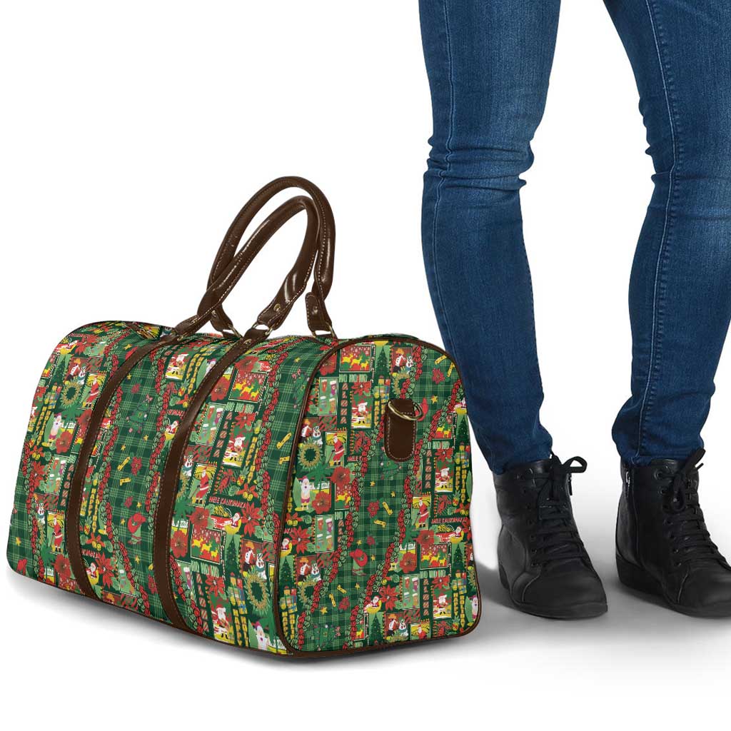Mele Kalikimaka Pakalana Pikake Lei Travel Bag Hawaiian Rodeo Paniolo Ulaula Palaka LT9 - Polynesian Pride