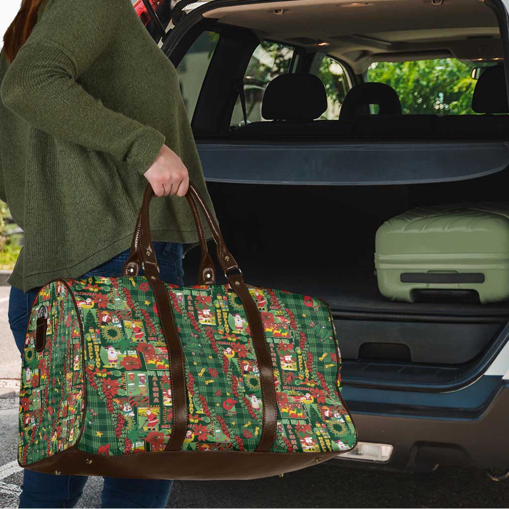 Mele Kalikimaka Pakalana Pikake Lei Travel Bag Hawaiian Rodeo Paniolo Ulaula Palaka LT9 - Polynesian Pride