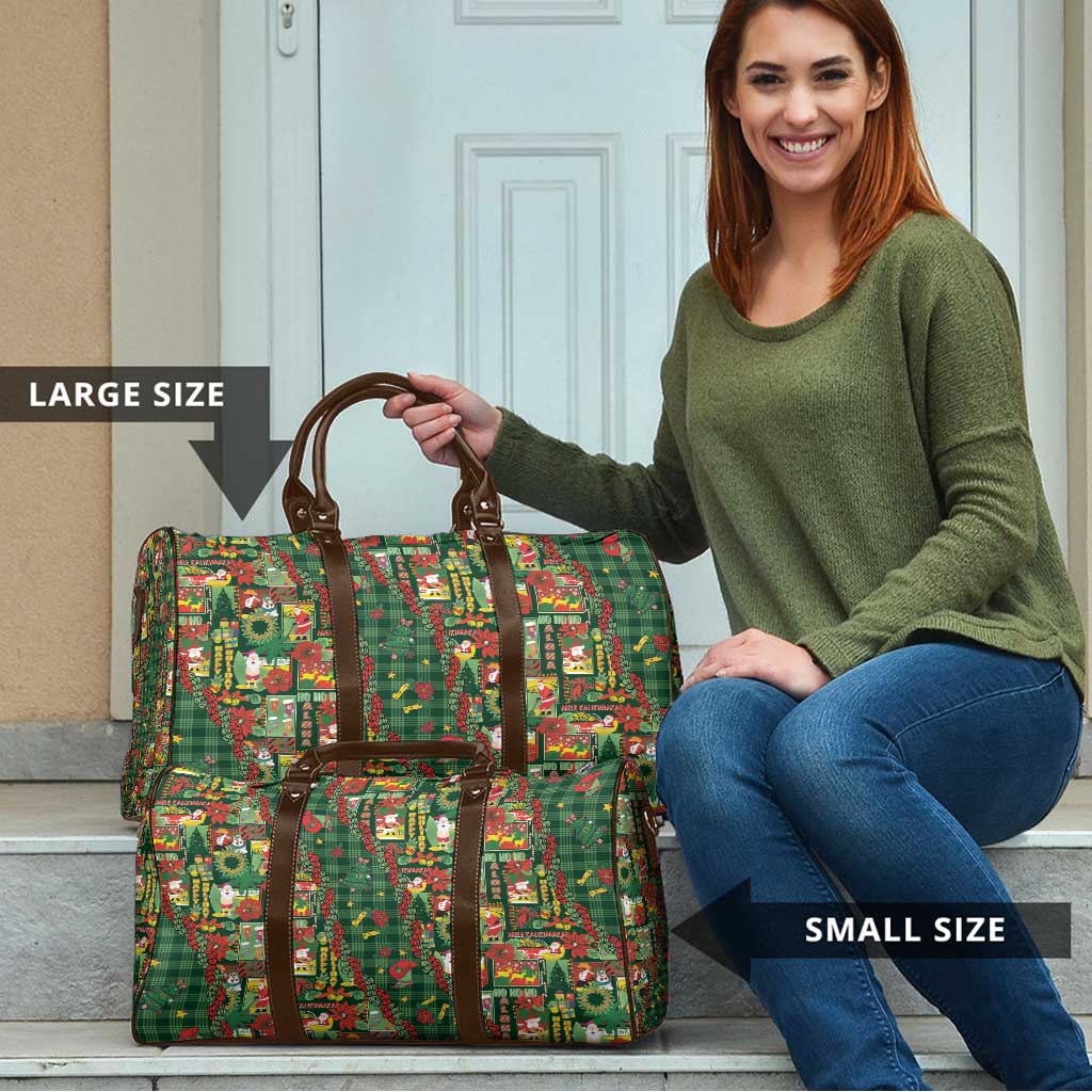 Mele Kalikimaka Pakalana Pikake Lei Travel Bag Hawaiian Rodeo Paniolo Ulaula Palaka LT9 - Polynesian Pride