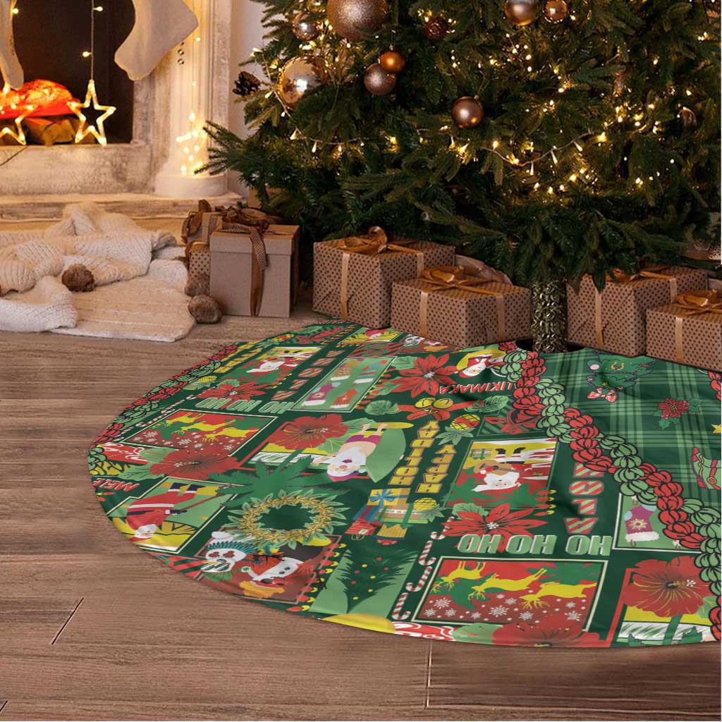 Mele Kalikimaka Pakalana Pikake Lei Tree Skirt Hawaiian Rodeo Paniolo Ulaula Palaka LT9 - Polynesian Pride