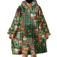 Mele Kalikimaka Pakalana Pikake Lei Wearable Blanket Hoodie Hawaiian Rodeo Paniolo Ulaula Palaka LT9 - Polynesian Pride