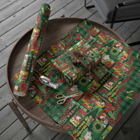 Mele Kalikimaka Pakalana Pikake Lei Wrapping Paper Hawaiian Rodeo Paniolo Ulaula Palaka LT9 - Polynesian Pride