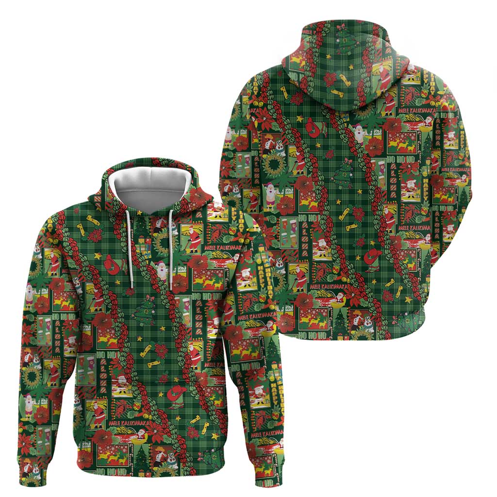 Mele Kalikimaka Pakalana Pikake Lei Zip Hoodie Hawaiian Rodeo Paniolo Ulaula Palaka LT9 - Polynesian Pride