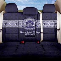 Tonga Queen Salote College 100 years Back Car Seat Cover QSC 1926-2026 Tongan Pattern LT9 One Size Blue - Polynesian Pride