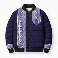 Tonga Queen Salote College 100 years Bomber Puffer Jacket QSC 1926-2026 Tongan Pattern