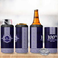 Tonga Queen Salote College 100 years 4 in 1 Can Cooler Tumbler QSC 1926-2026 Tongan Pattern LT9 - Polynesian Pride