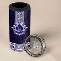Tonga Queen Salote College 100 years 4 in 1 Can Cooler Tumbler QSC 1926-2026 Tongan Pattern LT9 - Polynesian Pride