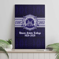 Tonga Queen Salote College 100 years Canvas Wall Art QSC 1926-2026 Tongan Pattern
