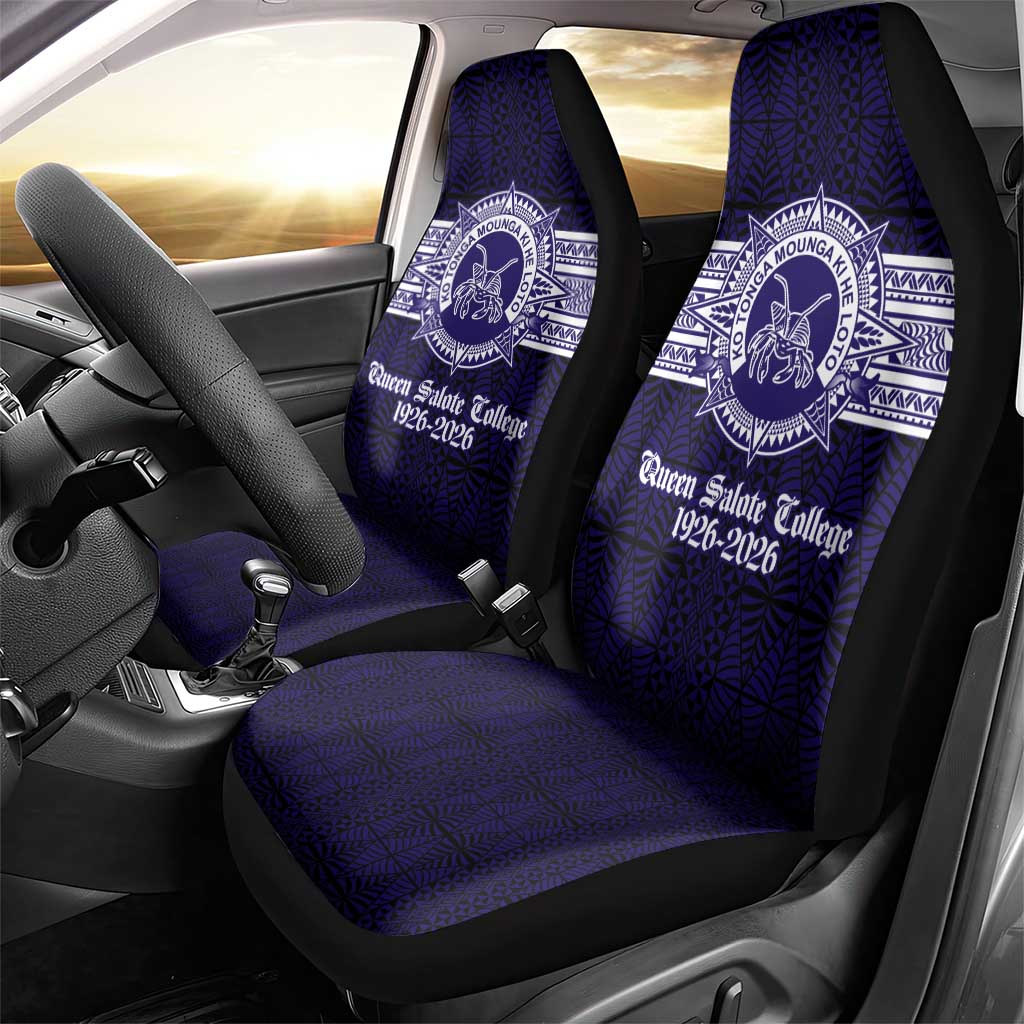 Tonga Queen Salote College 100 years Car Seat Cover QSC 1926-2026 Tongan Pattern