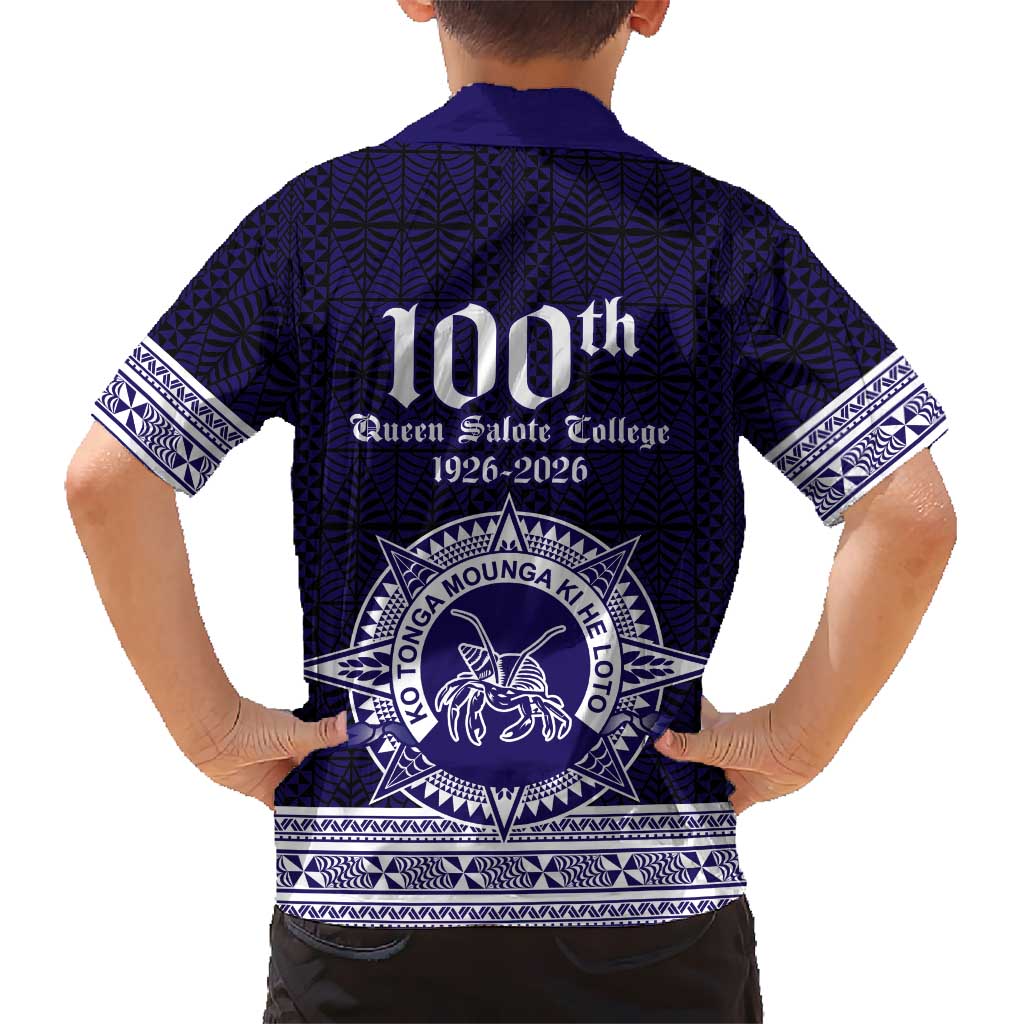 Tonga Queen Salote College 100 years Family Matching Mermaid Dress and Hawaiian Shirt QSC 1926-2026 Tongan Pattern LT9 - Polynesian Pride