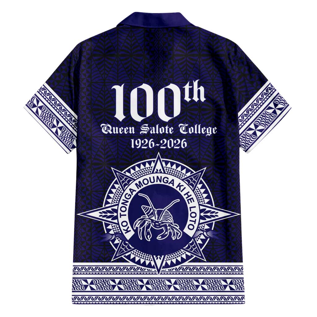 Tonga Queen Salote College 100 years Family Matching Off Shoulder Maxi Dress and Hawaiian Shirt QSC 1926-2026 Tongan Pattern LT9 - Polynesian Pride