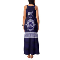 Tonga Queen Salote College 100 years Family Matching Tank Maxi Dress and Hawaiian Shirt QSC 1926-2026 Tongan Pattern LT9 - Polynesian Pride