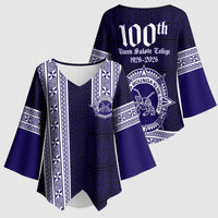 Tonga Queen Salote College 100 years Kimono Sleeve Blouse QSC 1926-2026 Tongan Pattern LT9 - Polynesian Pride