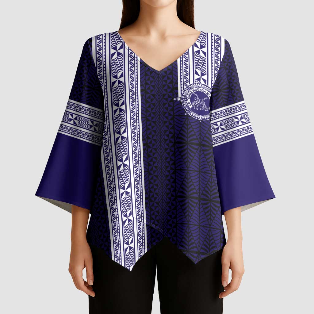 Tonga Queen Salote College 100 years Kimono Sleeve Blouse QSC 1926-2026 Tongan Pattern LT9 - Polynesian Pride