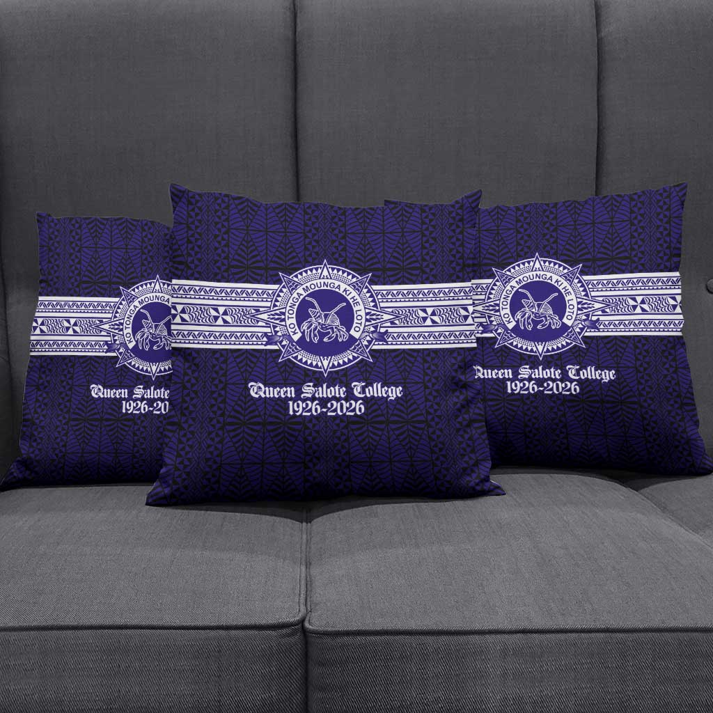 Tonga Queen Salote College 100 years Pillow Cover QSC 1926-2026 Tongan Pattern LT9 - Polynesian Pride