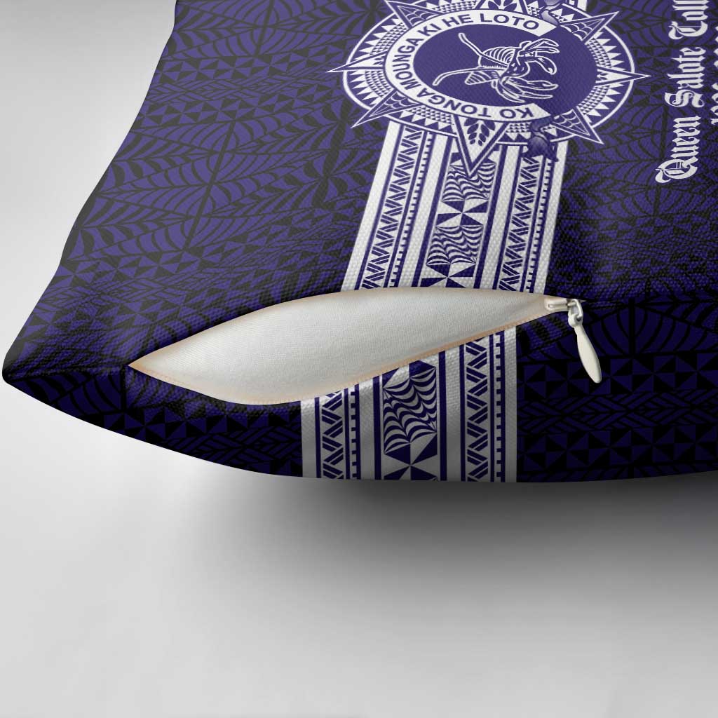 Tonga Queen Salote College 100 years Pillow Cover QSC 1926-2026 Tongan Pattern LT9 - Polynesian Pride