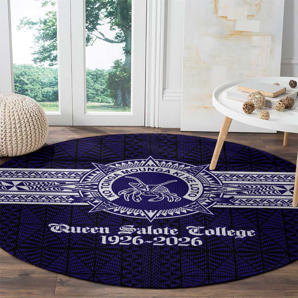 Tonga Queen Salote College 100 years Round Carpet QSC 1926-2026 Tongan Pattern