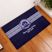 Tonga Queen Salote College 100 years Rubber Doormat QSC 1926-2026 Tongan Pattern