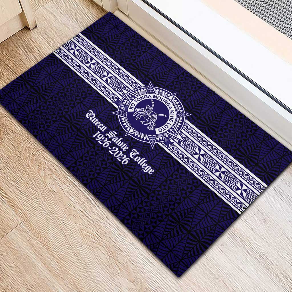 Tonga Queen Salote College 100 years Rubber Doormat QSC 1926-2026 Tongan Pattern
