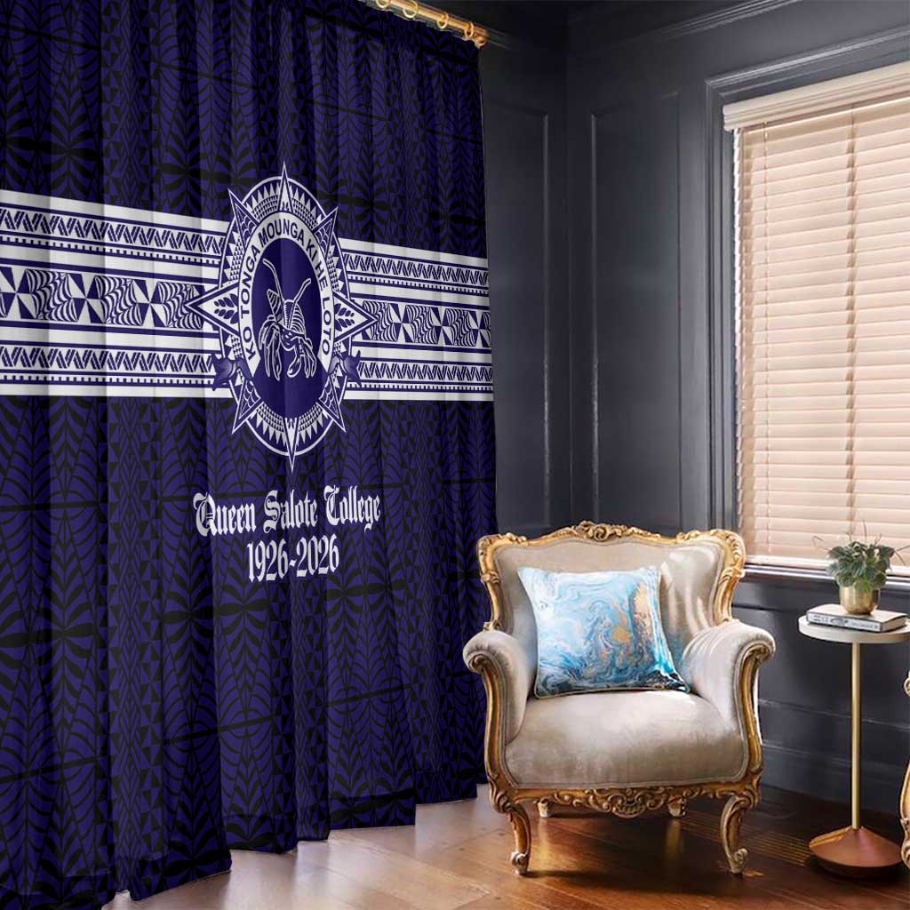 Tonga Queen Salote College 100 years Window Curtain QSC 1926-2026 Tongan Pattern