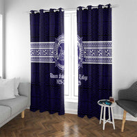 Tonga Queen Salote College 100 years Window Curtain QSC 1926-2026 Tongan Pattern