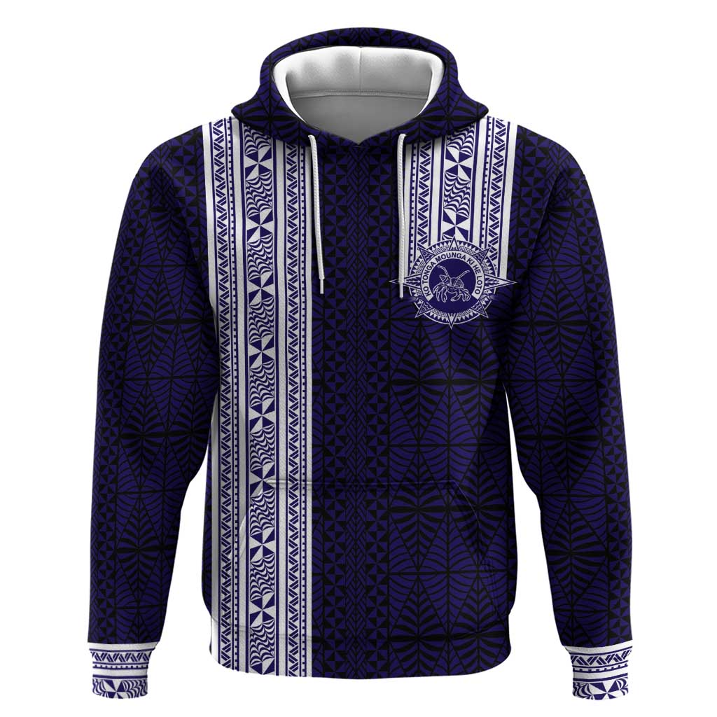 Tonga Queen Salote College 100 years Zip Hoodie QSC 1926-2026 Tongan Pattern