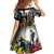 Kangaroo-Kiwi Soldier ANZAC Personalised Family Matching Off Shoulder Maxi Dress and Hawaiian Shirt Golden Wattle Poppy Flowers