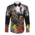 Kangaroo-Kiwi Soldier ANZAC Personalised Family Matching Off Shoulder Maxi Dress and Hawaiian Shirt Golden Wattle Poppy Flowers