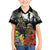 Kangaroo-Kiwi Soldier ANZAC Personalised Family Matching Off Shoulder Maxi Dress and Hawaiian Shirt Golden Wattle Poppy Flowers