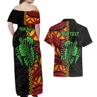 Personalised Tonga Emancipation Day Couples Matching Off Shoulder Maxi Dress and Hawaiian Shirt Puleanga Fakatui O Since 1970 LT9 - Polynesian Pride