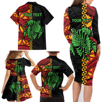 Personalised Tonga Emancipation Day Family Matching Long Sleeve Bodycon Dress and Hawaiian Shirt Puleanga Fakatui O Since 1970 LT9 - Polynesian Pride