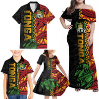 Personalised Tonga Emancipation Day Family Matching Off Shoulder Maxi Dress and Hawaiian Shirt Puleanga Fakatui O Since 1970 LT9 - Polynesian Pride