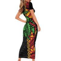 Personalised Tonga Emancipation Day Family Matching Short Sleeve Bodycon Dress and Hawaiian Shirt Puleanga Fakatui O Since 1970 LT9 - Polynesian Pride