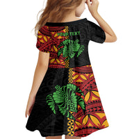 Personalised Tonga Emancipation Day Kid Short Sleeve Dress Puleanga Fakatui O Since 1970
