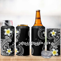 Aloha Hammerhead Shark 4 in 1 Can Cooler Tumbler Black Hawaiian Kakau Tribal Tattoo LT9 - Polynesian Pride