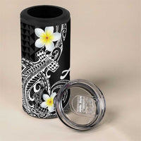 Aloha Hammerhead Shark 4 in 1 Can Cooler Tumbler Black Hawaiian Kakau Tribal Tattoo LT9 - Polynesian Pride
