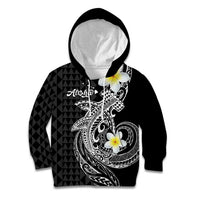 Aloha Hammerhead Shark Kid Hoodie Black Hawaiian Kakau Tribal Tattoo LT9 Hoodie Black - Polynesian Pride