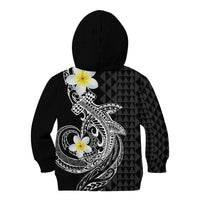 Aloha Hammerhead Shark Kid Hoodie Black Hawaiian Kakau Tribal Tattoo LT9 - Polynesian Pride