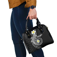 Aloha Hammerhead Shark Shoulder Handbag Black Hawaiian Kakau Tribal Tattoo