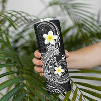 Aloha Hammerhead Shark Skinny Tumbler Black Hawaiian Kakau Tribal Tattoo LT9 - Polynesian Pride